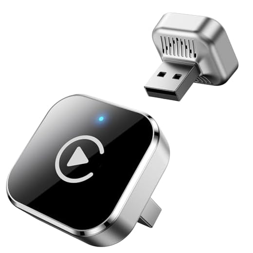 Wireless CarPlay & Android Auto Adapter, Kabellos statt Kabel, Plug & Play Dongle, Ultra Stabile & Schnelle Verbindung, Kein Kabelsalat, Für iPhone & Android, Kompatibel mit Autos ab 2016