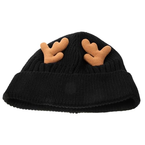 Bonnet de Noël adulte LIFKOME | Cadeau festif 2 pièces avec antlers chic