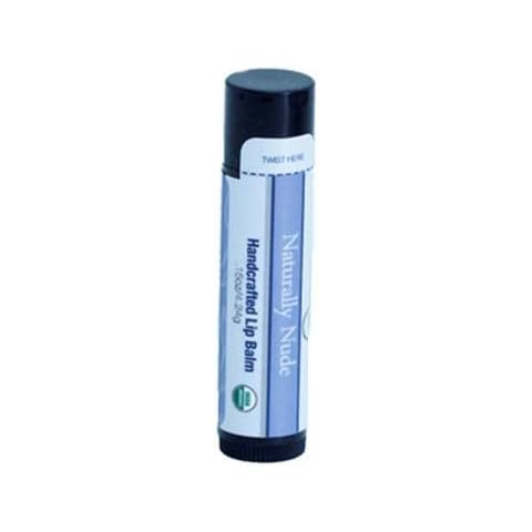 Lip Balm (USDA Organic) - Naturally Nude | Unscented Moisturizing Coconut Oil and Shea Butter Cover