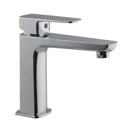 JAQUAR KUBIX Prime Series Table Mounted Regular HOT and Cold Basin Mixer/TAP (Chrome) | TOP Lever, Brass Body Water Tap/Faucet/Cock for Bathroom/Kitchen Wash Basin | KUP-CHR-35011BPM