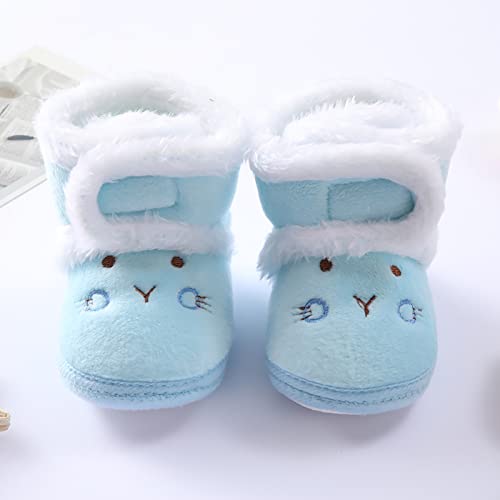 Newborn Baby Boys Girls Winter Fleece Boots Cute Animal Style Cold Weather Kids Warm Faux ??? Snow Shoes4
