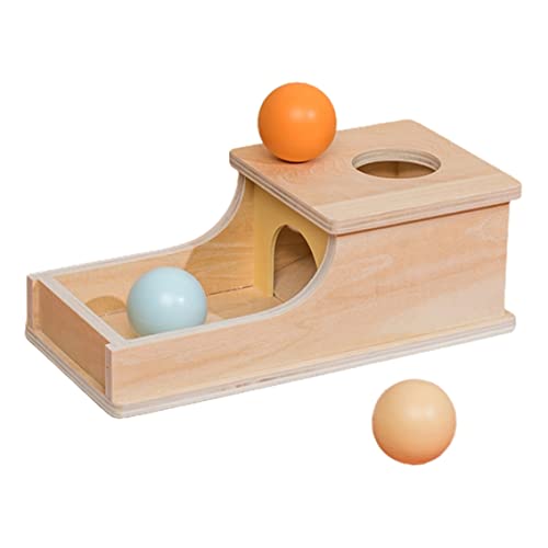 Boîte de permanence d'objets cadeau de naissance en bois éducatif