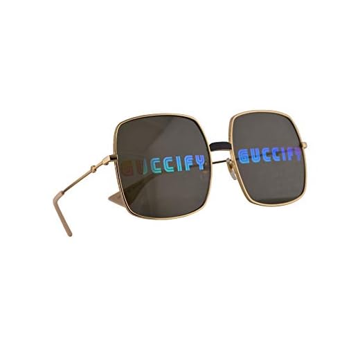 Gucci GG0414S Gafas De Sol Doradas Con Lentes Multicolor De Reflejo 60mm 002 GG0414/S 0414/S GG 0414S