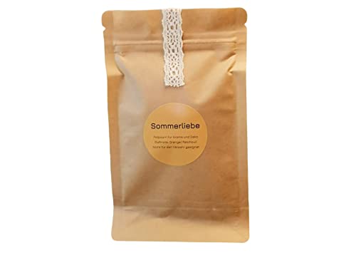 Duft Potpourri Sommerliebe im Nachfüllpack LandLuft Raumduft Dekoration Getrocknete Blüten Ätherische Öle Natürlich ohne synthetische Zusätze 30g 250ml