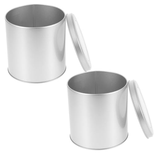 EPIGEIST 2 Piezas Lata De Café Ventana Latas De Té Herméticas Recipientes Para Almacenar Té La Cocina Portátiles De Metal De Sueltas
