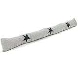 Photo Gallery heimtexland ® paraspifferi a spina di pesce con applicazione ricamata, antivento, guarnizione per porta, stile rustico, motivo a stella, colore grigio Photo Gallery heimtexland ® paraspifferi a spina di pesce con applicazione ricamata, antivento, guarnizione per porta, stile rustico, motivo a stella, colore grigio