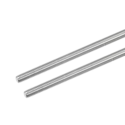 QUARKZMAN 2 Pcs Tige Filetée M6 x 150mm 1mm Pas de Filetage en Acier Inoxydable 304 Tiges Filetées Entièrement à Droite, Goujons de Barre pour Réparation, Bricolage