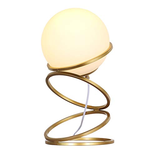 Lampe de bureau en boule de verre moderne pour chambre