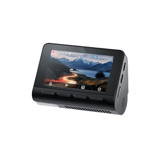 Caméra de tableau de bord 4K GPS avec commande vocale et carte micro SD 128 Go