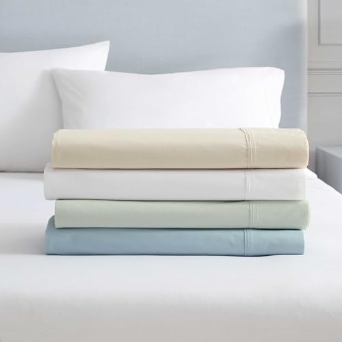 Martha Stewart Cotton Percale Sheet Set White thumbnail 10