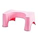 Produktbild SXMXN Hockender WC Hocker, Rutschfester Squatty Töpfchen Bad WC Tritthocker, 46 * 32 * 21cm,Pink
