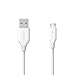 Anker Powerline Micro USB - Charging Cable, with Aramid Fiber and 5000+ Bend Lifespan for Samsung, Nexus, LG, Motorola, Android Smartphones and More (White, 6ft)