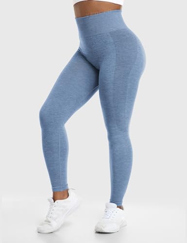 YEOREO Amplify Leggings for Women Seamless Scrunch Leggings Butt Lifting Gym High Waisted Athletic Leggings - Thumbnail 2
