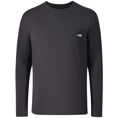 Image of BASSDASH Men's UPF 50+ Performance Long Sleeve T-Shirt UV Sun Protection Fishing Hiking Sports Shirts
