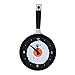 QHYTL Horloge de poêle à Frire avec œuf au Plat - nouveauté Pendaison Cuisine café Horloge Murale Cuisine