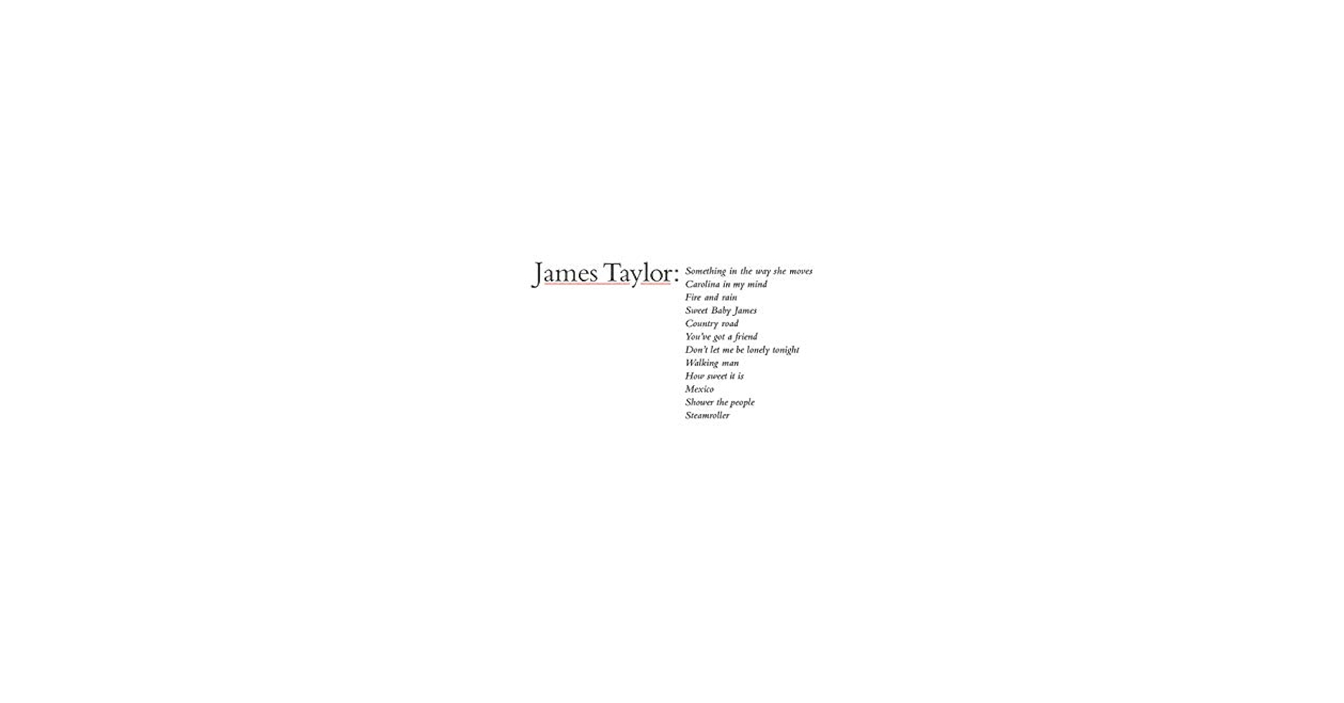 米LP James Taylor James Taylors Greatest Hits R13113 Warner Records /00400 Amazon.com: James Taylor Greatest Hits : TAYLOR,JAMES: CDs