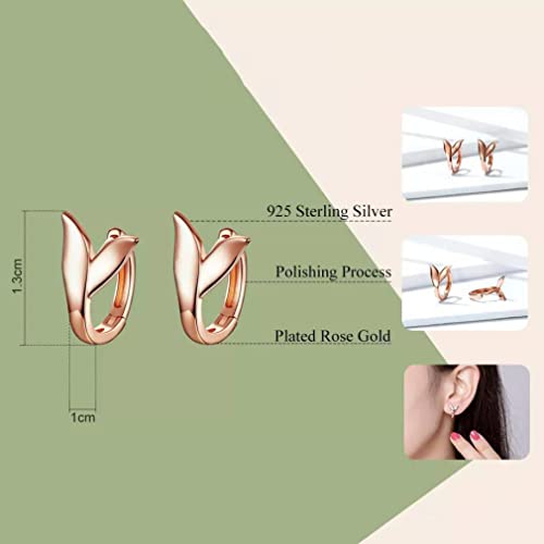 Boucles d'oreilles dauphin rose légères pour lobes sensibles - 4