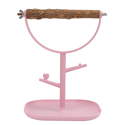 Image of Bird Stand Tabletop, Parrots Training Stand Wood Birds Playstand Bird Play Stand Cockatiel Playground Wood Perch Gym Playpen Ladder for Small Medium Parrots, Conures, Parakeets, Finch