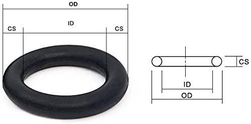 オーリングのみに変更済み O ring Amazon | Oリング オーリング ゴム製 交換用 (ブラック, 7mm x