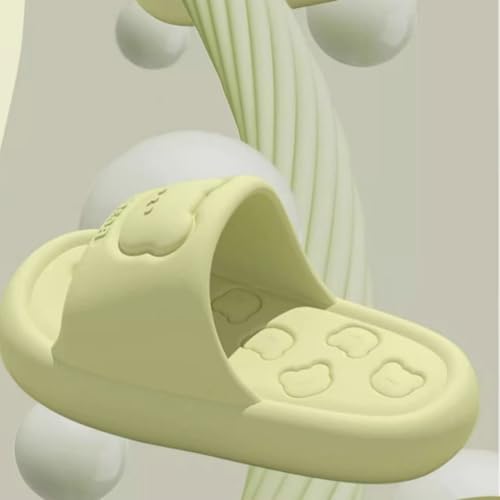 Cloud Slippers for Women Bear Indoor Couple Thick Sole Comfy Non-Slip House Shoes Cute Cartoon Outside Flat Slippers3