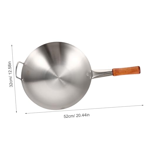 Wok de acero inoxidable Cabilock con mango único miniatura 2