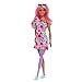 Produktbild Barbie Fashionista, rosa Haaren, Beinprothese, Barbiekleid, Sonnenbrille, Schuhe, inkl. Barbiepuppe, Geschenk für Kinder, Spielzeug ab 3 Jahre,HBV21