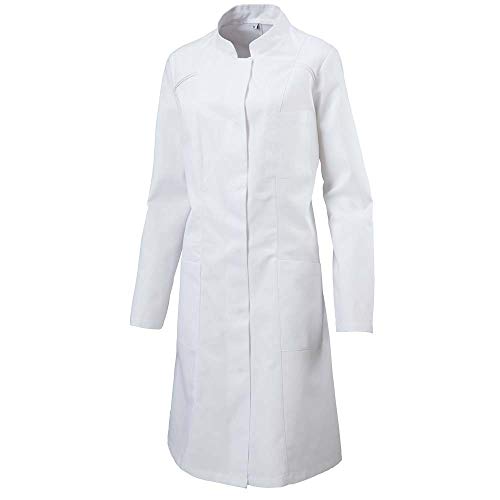 Exner Damenmantel mit verdeckter Druckknopfleiste, Arztkittel, Laborkittel, weiß Gr.L