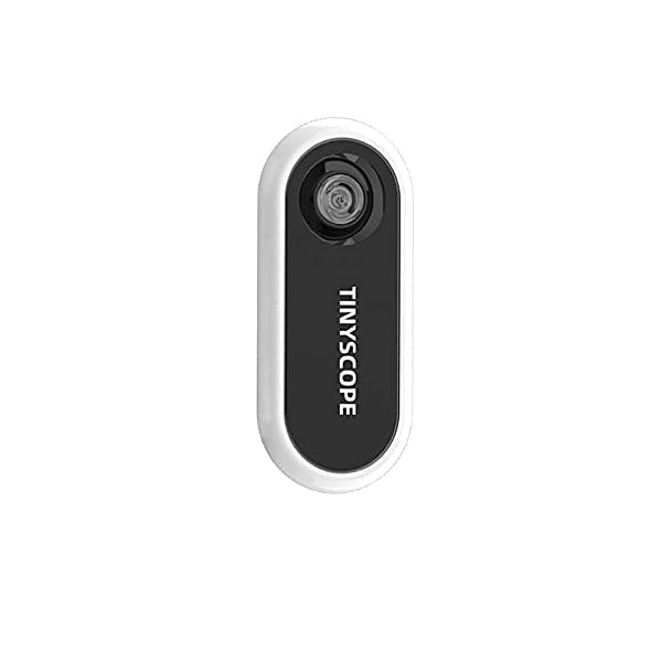 TINYSCOPE 20X-400X Vergrößerungs-Handy-Mikroskop Tragbare Mikroskop-Lupe mit 12 nicht abfärbenden Mini-Aufklebern für…