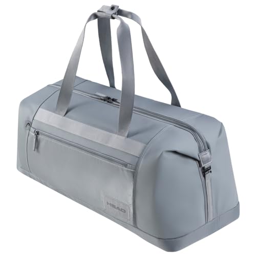 HEAD Tour Duffle Bag L Gris avec compartiments ajustables pour protéger vos raquettes