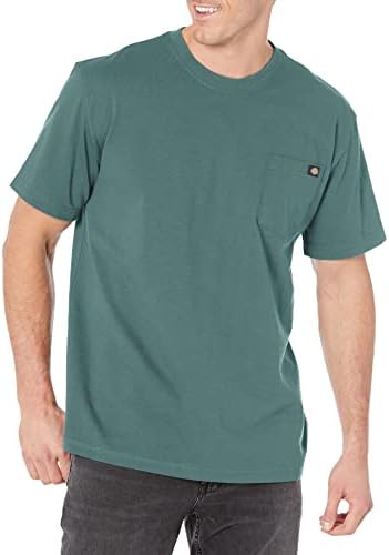 Dickies mens Heavyweight Crew Neck Short Sleeve Tee Henley Shirt, Lincoln Green, XX-Large US