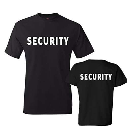 Southern Sisters Security Event Safety Guard Black Back and Front Printing Tall Sizes Unisex T Shirt Med