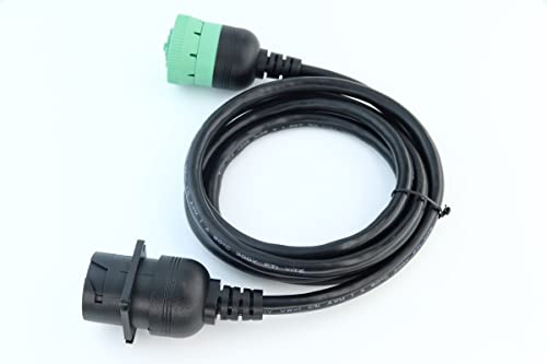 Wbld 9Pin J1939 Green Type2 Male To J1939 Black Type 1 Female Extension Cable #TOP2