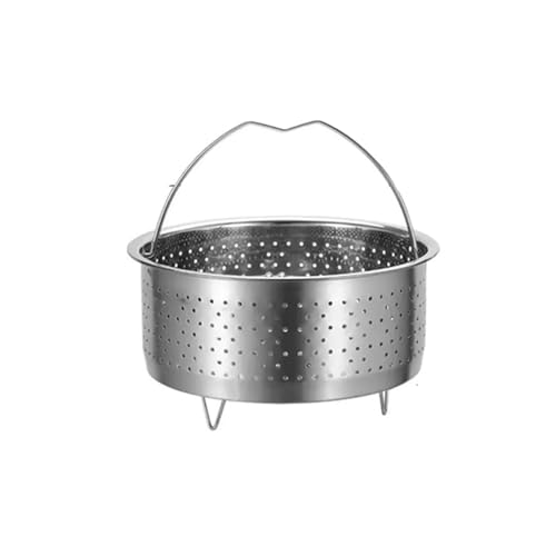 XDLEDMKIZ Panier Vapeur en Acier Inoxydable pour autocuiseur Stant Pot avec poignée en Silicone, idéal pour la Cuisson du Riz sous Pression.