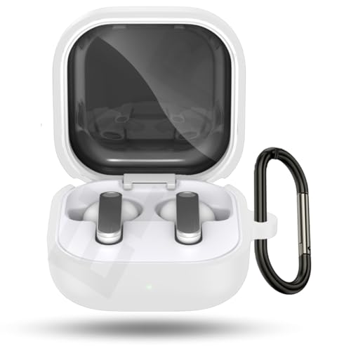 Image of ELOR Premium Silicone Case Cover Compatible with Samsung Galaxy Buds 4 | 4 Pro (Earbuds Not Included) (Frost White)