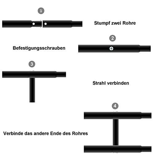 Rosenbogen Metall Stabil Gartenbogen aus Pulverbeschichtetem Stahl Wetterfeste mit Rankhilfe Spalier für Kletterpflanzen und Rosen 300 cm Breit