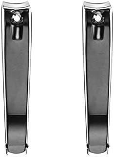 Nail Clippers Set(2PCS),Black Large Professional Stainless Steel Sharp Nails and Toenail Knife, With Sharp And Sturdy Blade for Men and Women