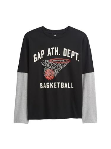 Image of GAP Boys' Long Sleeve Elevated Graphic