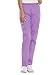 CHEROKEE Women's Workwear Elastic Waist Cargo Scrubs Pant, Orchid, X-Large