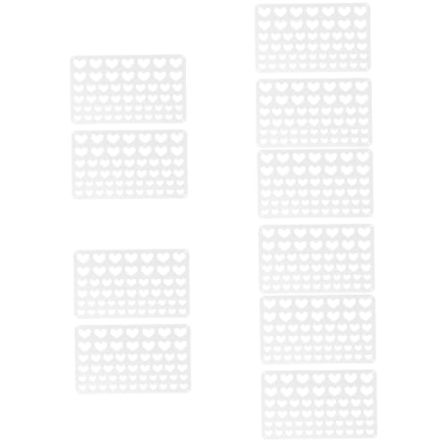 Die de découpe acier cœur creux scrapbooking matrice de gaufrage papier, 10 outils