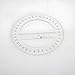 360 Degree Protractor, Plastic Protractor Math Protractors Clear Protractor Ruler Drafting Tools Circle Protractor for Geometry