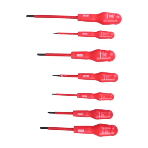 DOITOOL 7pezzi Cacciaviti Isolati Da Strumenti Manuali Multifunzionali Con Impugnatura Ergonomica e Design Compatto Per Elettricisti e Lavori Di Precisione