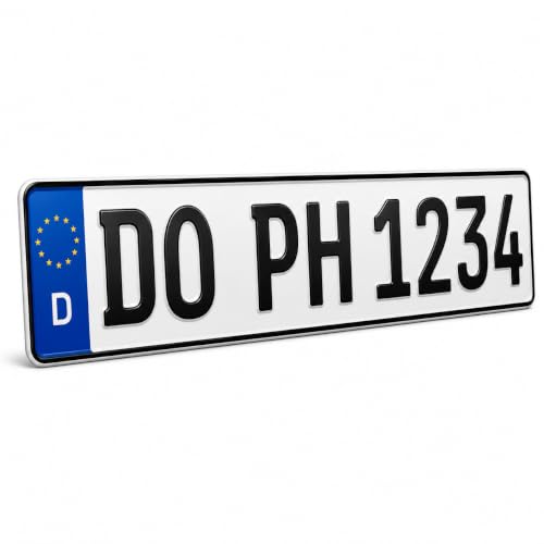 PLATEHOLDER Kfz-Kennzeichen, DIN-zertifiziert, 520 x 112 mm