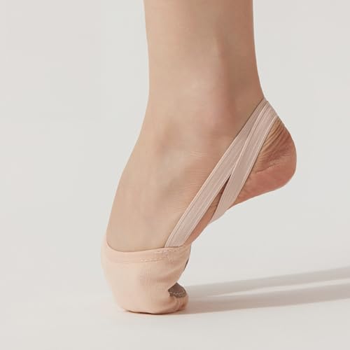 Canvas Pirouette Dance Shoes for Women Soft Soles for Graceful Movements Khaki LCC650-032