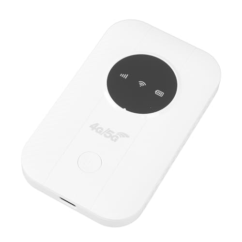 OVAQUIXI Enrutador Portátil 4G LTE, WiFi de Bolsillo Ultralink para Internet en Cualquier Lugar con Batería de 2100 MAh, Enrutador Inteligente de Alta Velocidad para Viajes de Oficina