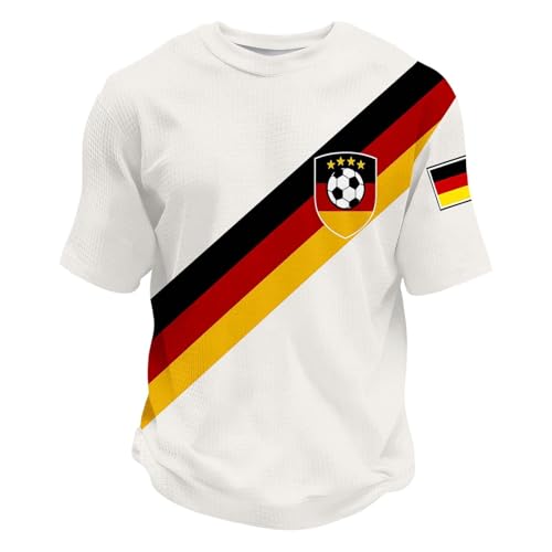 Camiseta para hombre para fans del Mundo 2026, camiseta de fútbol del Campeonato Mundial de Fútbol Camiseta de manga corta Sommrt Camiseta de ocio holgada Casual Camiseta de entrenamiento para correr