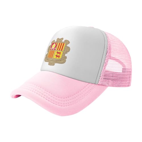 Casquette De Baseball, Casquette De Andorre Emblème National Réglable Unisexe pour Les Anti-Soleil Polyester Cap, Entraînements De Course Et Les Activités De Plein