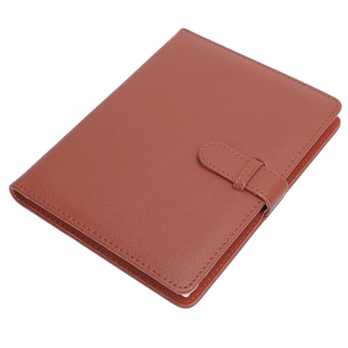 XUMIUZIY Wallet PU Leder Fotoalbum, Fotoalbum Secure Tear Resistant Multi Purpose für Breite 400 300 210 Kamera (BROWN)