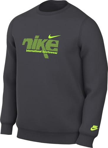 Nike Club BB Crew Swsh Sport T-Shirt Homme avec logo brodé