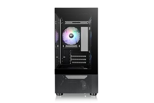 Image of Thermaltake View 170 TG ARGB Black Micro-ATX Case; 3x120mm ARGB Fans Included; Supports Up to 280mm Radiator; Front & Side Dual Tempered Glass Panel; CA-1Z4-00M1WN-00; 3 Year Warranty