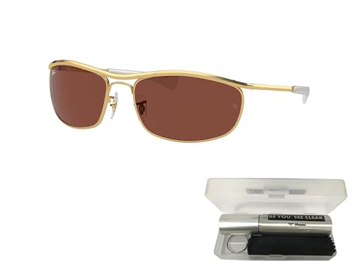 Ray-Ban RB3119M Sunglasses Bundle: RB 3119M OLYMPIAN I DELUXE 001/C5 Olympian I Deluxe Arista Red and Eyewear Cleaning Kit2